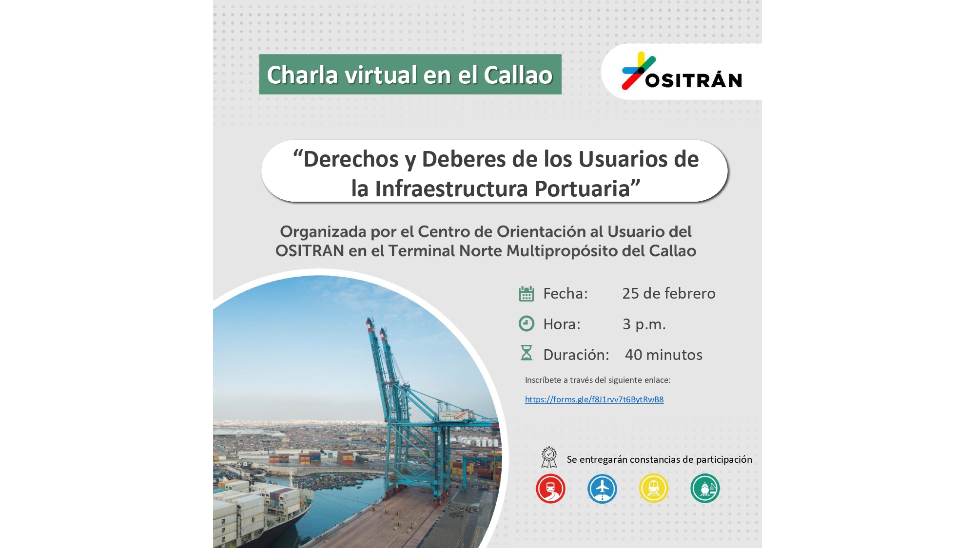 Derechos y Deberes de los Usuarios de la Infraestructura Portuaria